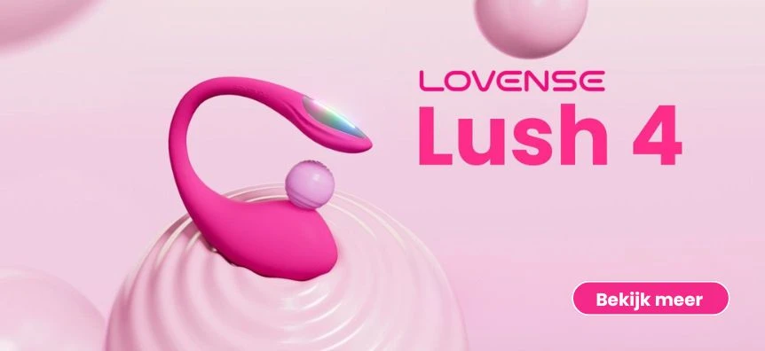 LOVENSE Lush 4 - slimme roze vibratie-ei - Lovesexshop.be sex shop