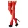 Cottelli - Kanten stay-up kousen - rood