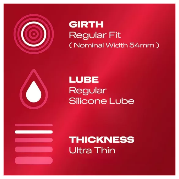 Durex - condooms - ultra dun en natuurlijk gevoel - 10 stuks
