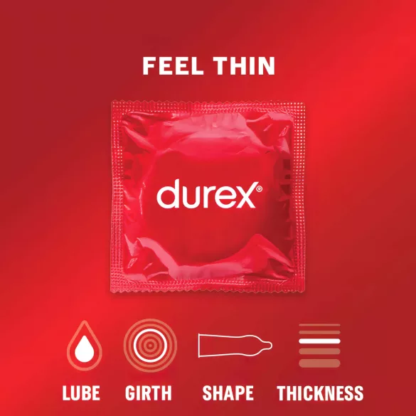 Durex - condooms - extra dun voor natuurlijk gevoel - 3 stuks