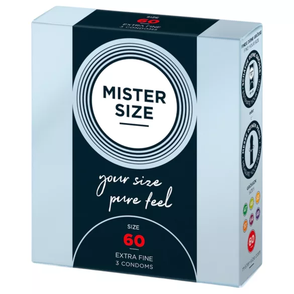 Mister Size - condoom - extra dun - 60mm (3 stuks)