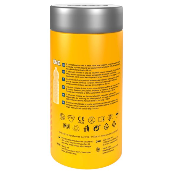 ONE - condooms - nopjes structuur - 12 stuks