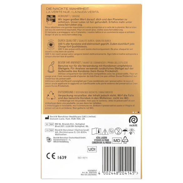 Durex Hautnah - extra dun condoom - 10 stuks