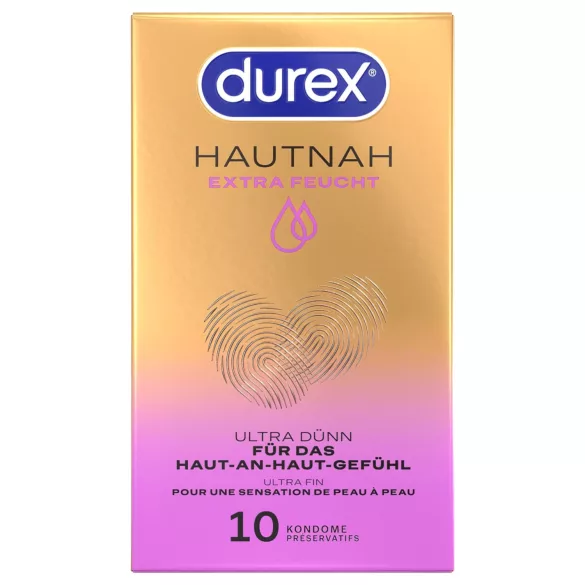 Durex Hautnah - extra glijmiddel condooms - 10 stuks