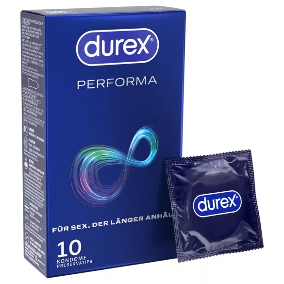 Durex Performa - condoom met vertragend glijmiddel - 10 stuks