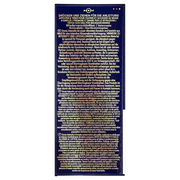 Durex Intensity - condooms - ultra dun, latexvrij - 20 stuks