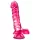 B Yours - Realistische dildo met ballen - 23cm - siliconen - roze