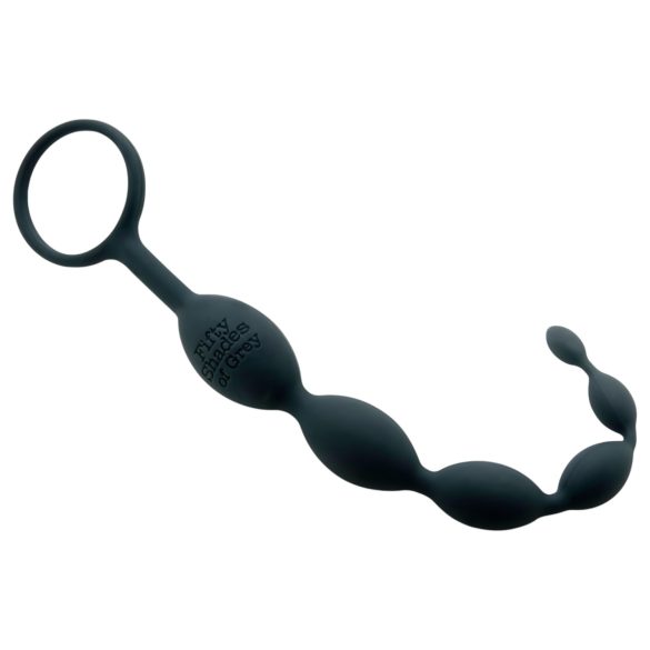 Fifty Shades of Grey - anaal dildo met kralen - grijs