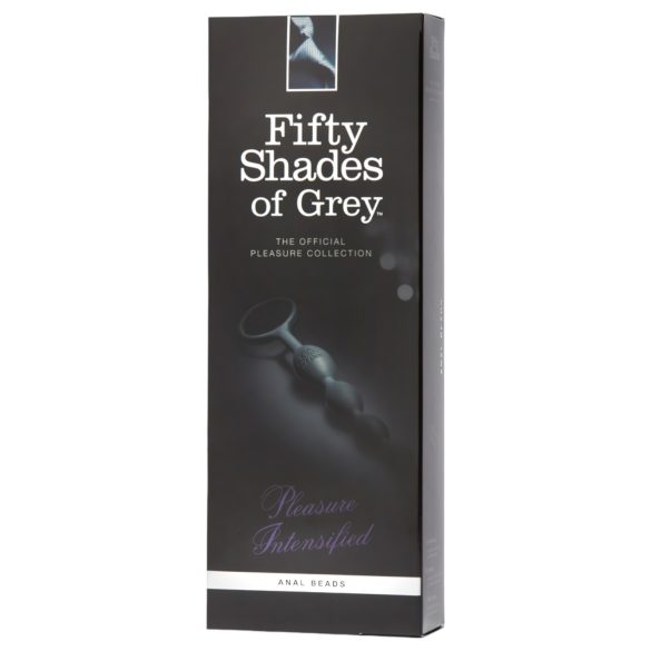 Fifty Shades of Grey - anaal dildo met kralen - grijs