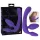 You2Toys - Tripla, opzetbare dildo zonder harnas (paars)