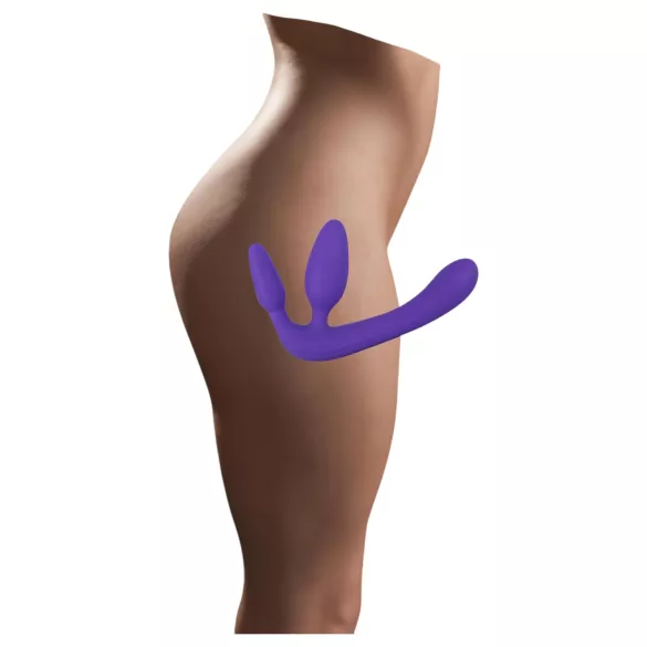 You2Toys - Tripla, opzetbare dildo zonder harnas (paars)