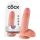King Cock 7 balzak dildo (18 cm) - natuurlijk