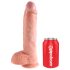 King Cock 10 realistische dildo met ballen (25 cm) - natuurgetrouw