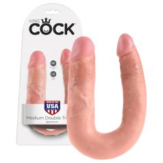 King Cock dubbele dildo (medium) - natuur