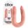 King Cock dubbele dildo (medium) - natuur