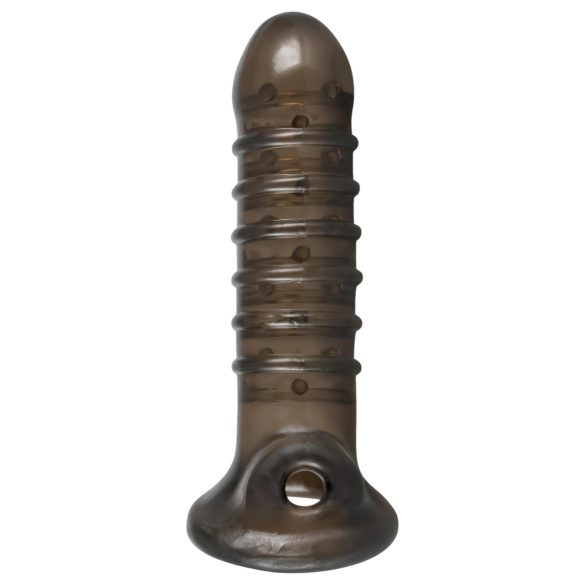 Rebel - geribbelde penismantel (grijs)