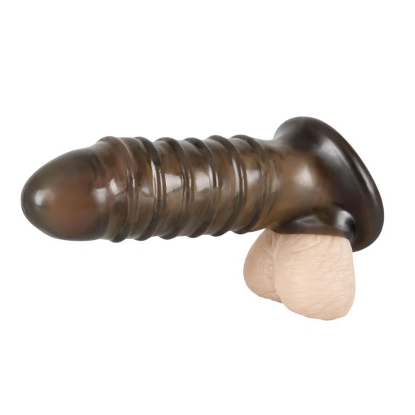 Rebel - geribbelde penismantel (grijs)