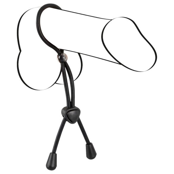 Bad Kitty - penis- en balzakring - siliconen - zwart