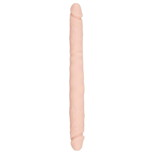 You2Toys - dubbele dildo - flexibel siliconen - huidskleur