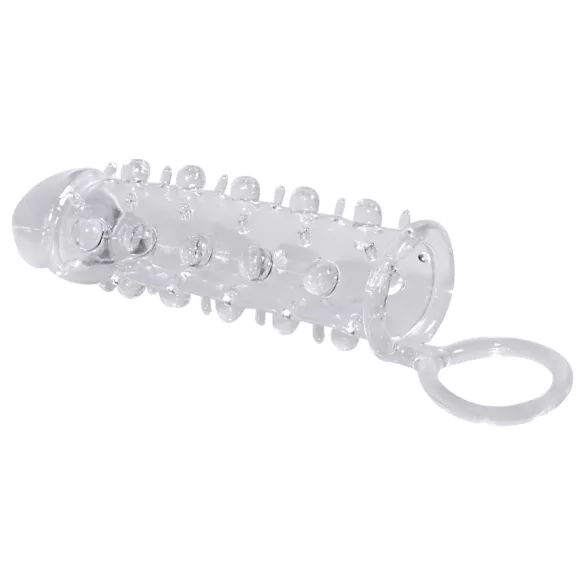 Crystal Skin - penis sleeve met ring - transparant