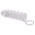 Crystal Skin - penis sleeve met ring - transparant