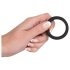 Black Velvet - Dikke Peni Ring (3,8 cm) - Zwart