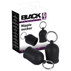 Black Velvets - tepelzuiger met metalen ring (zwart)