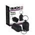 Black Velvets - tepelzuiger met metalen ring (zwart)