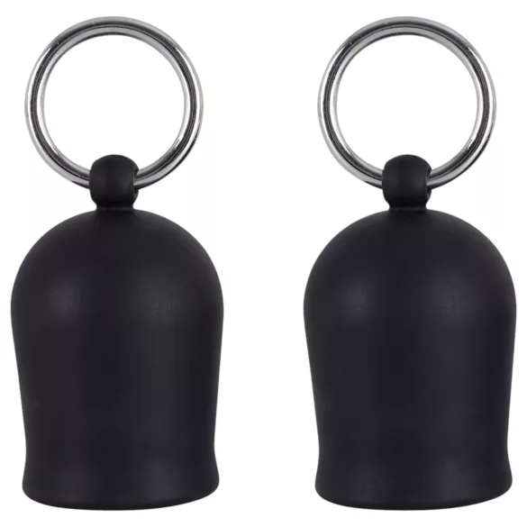 Black Velvets - tepelzuiger met metalen ring (zwart)