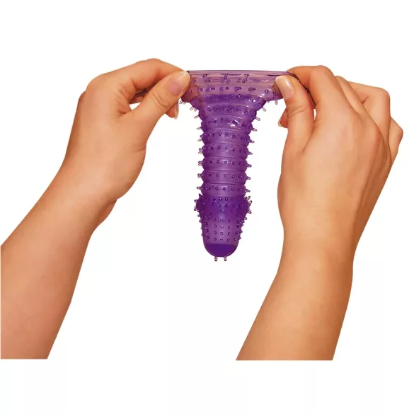 You2Toys - penis sleeve - extra stimulatie - siliconen paars