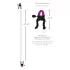 Bad Kitty - tepelklemmen met ketting - paars zwart