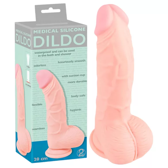 You2Toys - Medical - medisch siliconen dildo (20 cm, huidskleur)