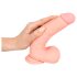 Medisch - rechte siliconen dildo (20 cm) - natuurgetrouw
