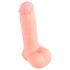 Medisch - rechte siliconen dildo (20 cm) - natuurgetrouw