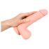 Medisch - rechte siliconen dildo (20 cm) - natuurgetrouw