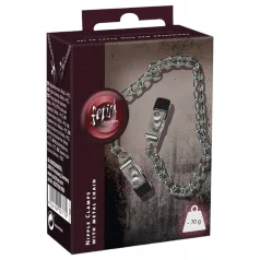 BDSM ketting - verstelbare tepelklemmen - met ketting