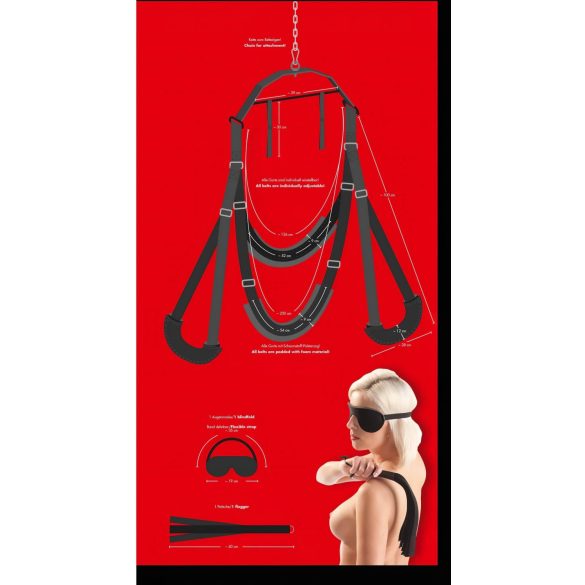 Bad Kitty - seksschommel - zwart