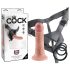 King Cock Strap-on 6 - opbindbare dildo - naturel