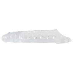 Crystal Skin - penis sleeve met noppen - transparant