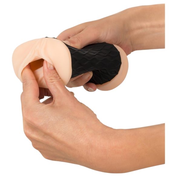 Nature Skin - masturbator vagina en anus - realistisch - huidskleur/zwart