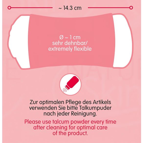 Nature Skin - masturbator vagina en anus - realistisch - huidskleur/zwart