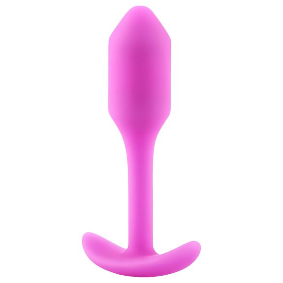b-vibe Snug Plug 1 - roze anaal plug met gewicht (55g)