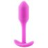 b-vibe Snug Plug 1 - roze anaal plug met gewicht (55g)