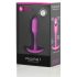 b-vibe Snug Plug 1 - roze anaal plug met gewicht (55g)