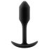 b-vibe Snug Plug 1 - Anale plug met gewicht (55g) - zwart
