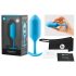 b-vibe Snug Plug 3 - blauwe dubbele anaal plug (180g)