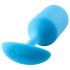 b-vibe Snug Plug 3 - blauwe dubbele anaal plug (180g)
