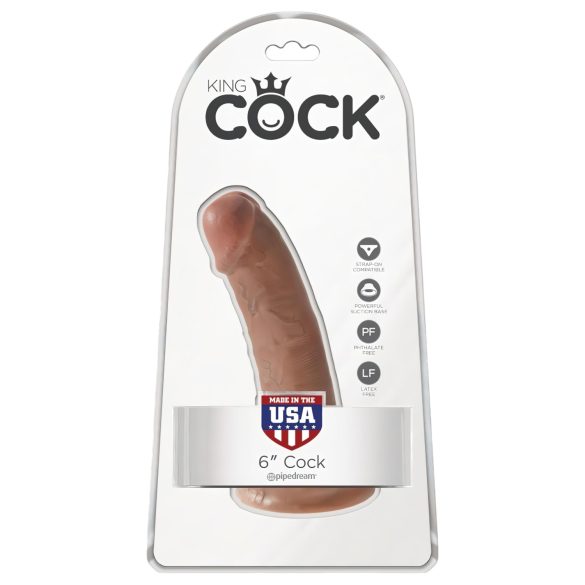 King Cock - dildo 15 cm - bruin