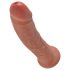 King Cock 8 dildo (20 cm) - donker natuurlijk