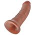 King Cock 8 dildo (20 cm) - donker natuurlijk